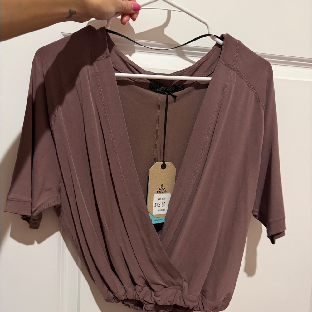 Prana Deep Plum Women's Blouse